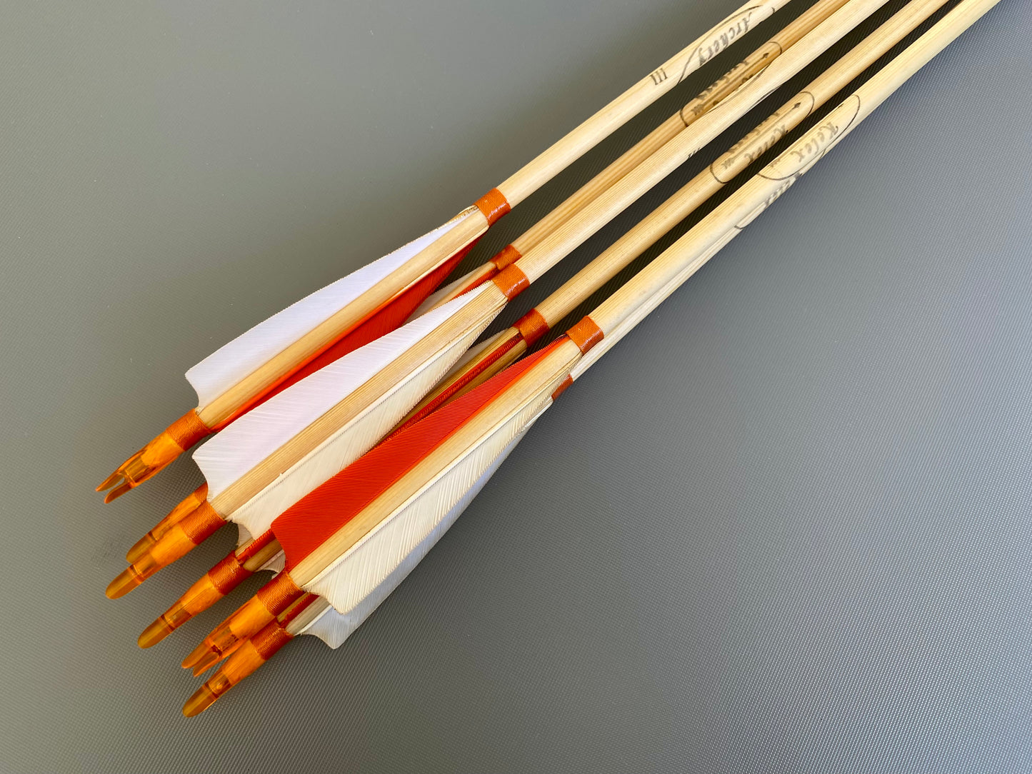 Standard Wooden Arrows - Plastic Nock (half dozen)