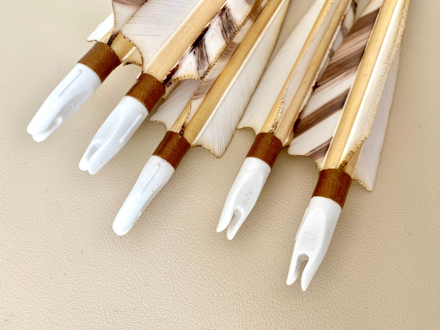 Premium Wooden Arrows - Self Nock (half dozen)