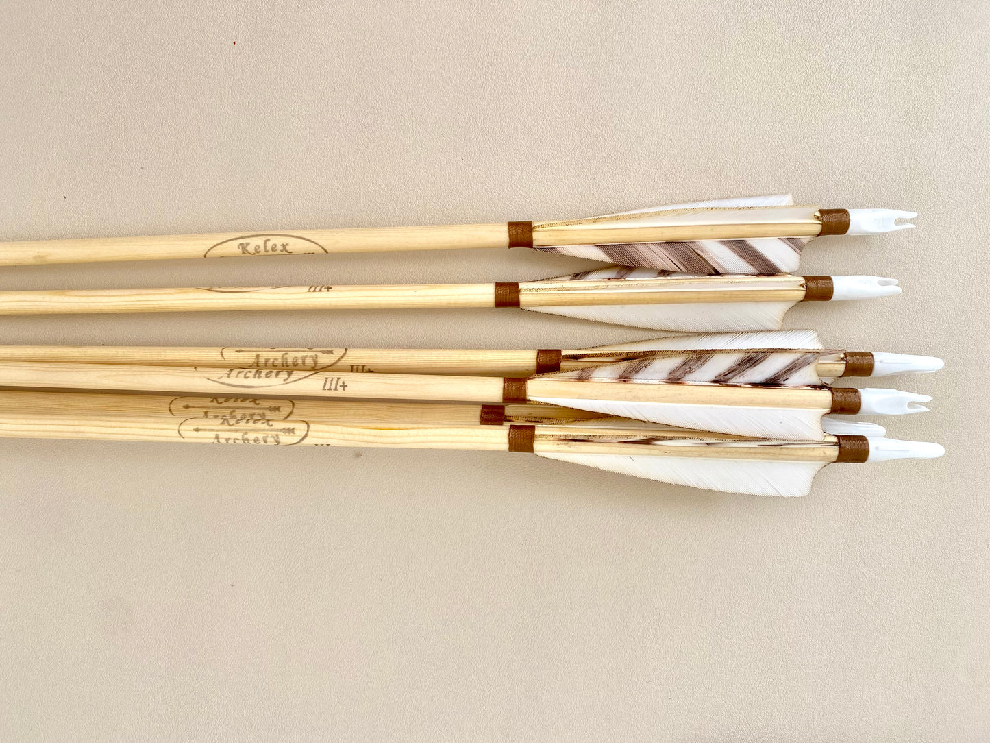 Premium Wooden Arrows - Self Nock (half dozen)