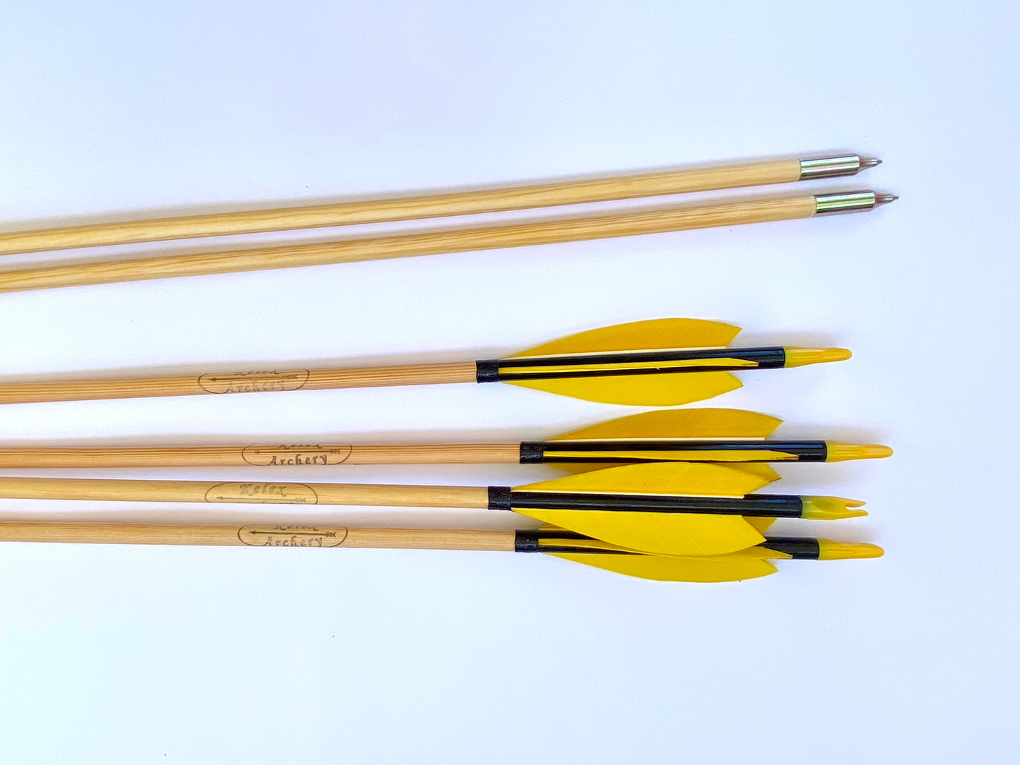Premium Wooden Arrows - Plastic Nock (half dozen)