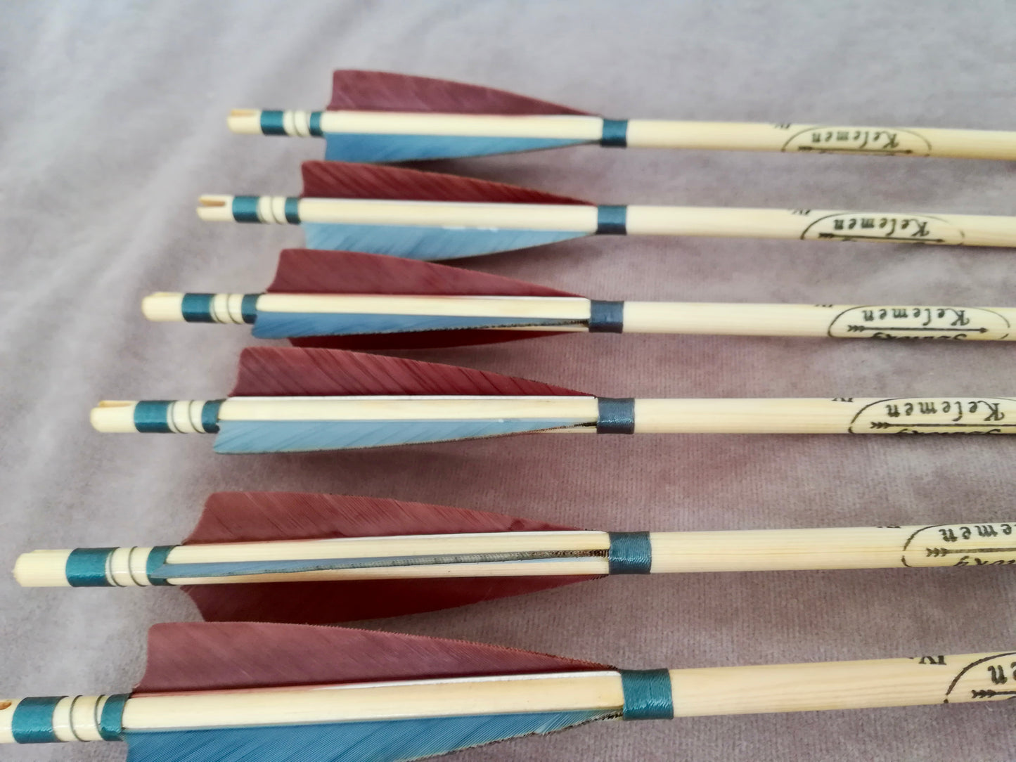 Traditional Wooden Arrows - Self Nock (half dozen)