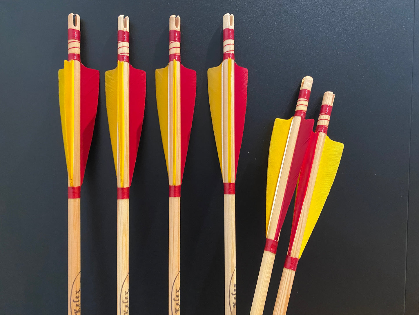 Traditional Wooden Arrows - Self Nock (half dozen)