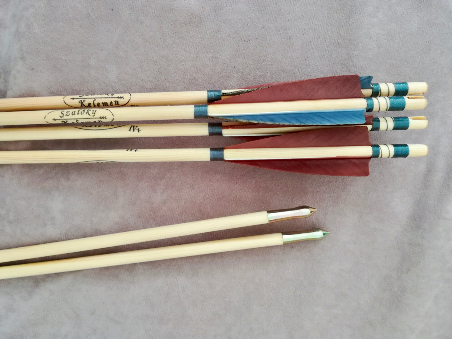 Traditional Wooden Arrows - Self Nock (half dozen)