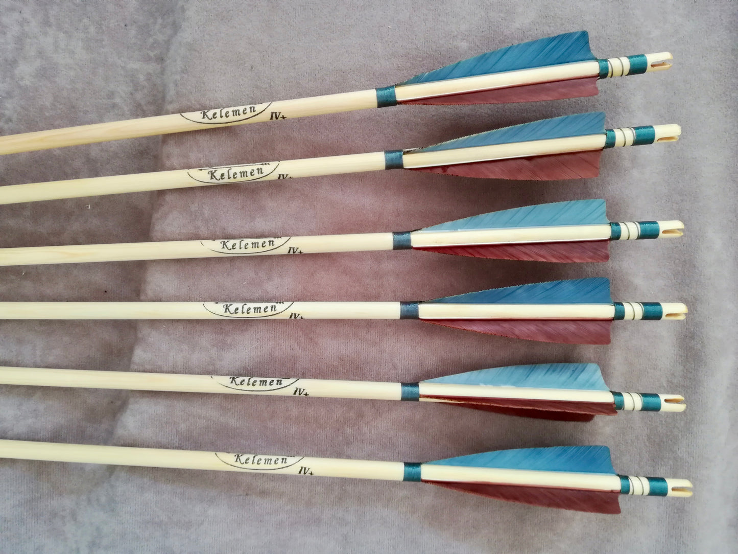 Traditional Wooden Arrows - Self Nock (half dozen)